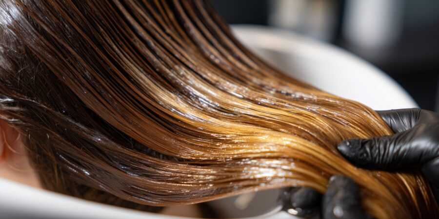 sarina 61232 extreme close up of freshly dyed wet hair in a sal d6e0e394 e16c 4eef ae90 aaa2f964cb26